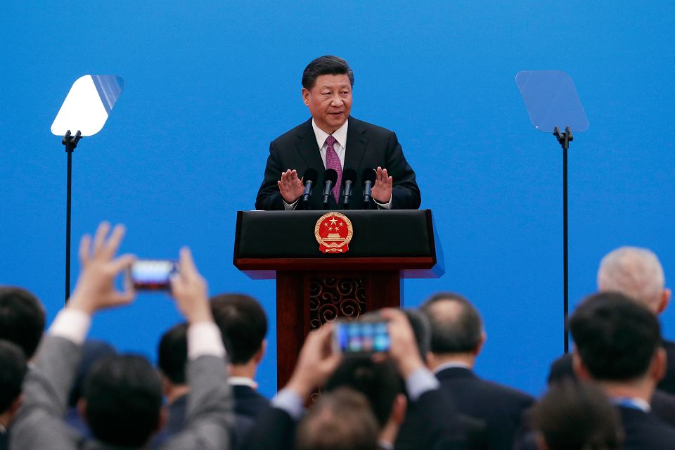 27.04.2019, Пекин, Си Цзиньпин, пресс-конференция «Пояс и дорога». © Mark Schiefelbein / AP Photo