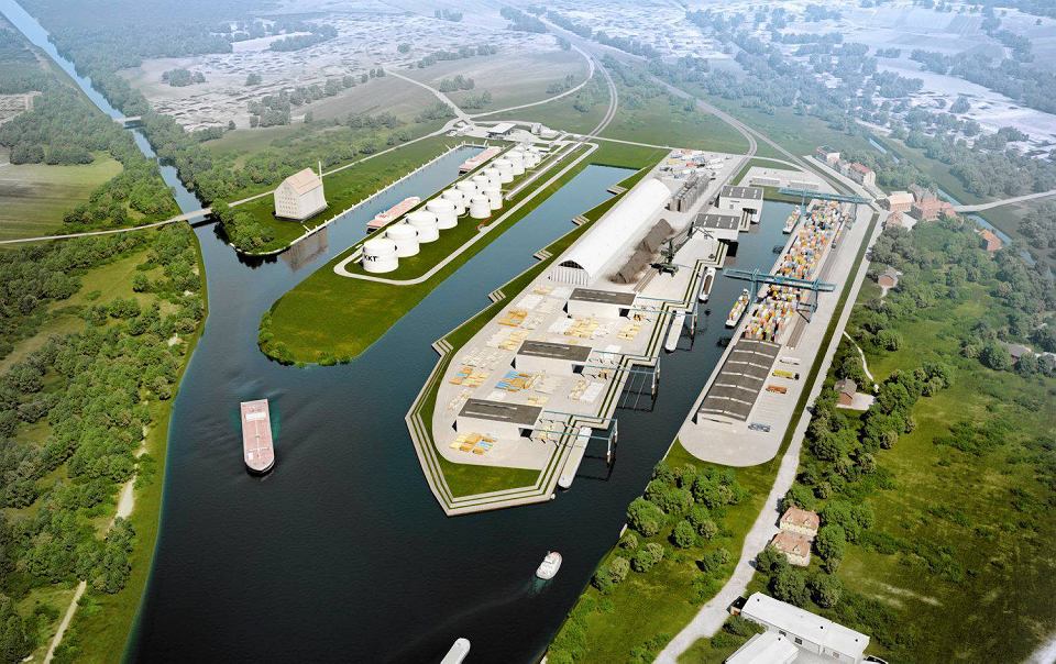 Визуализация модернизации порта на реке Одер в Кендзежин-Козле.  Фото инвестора