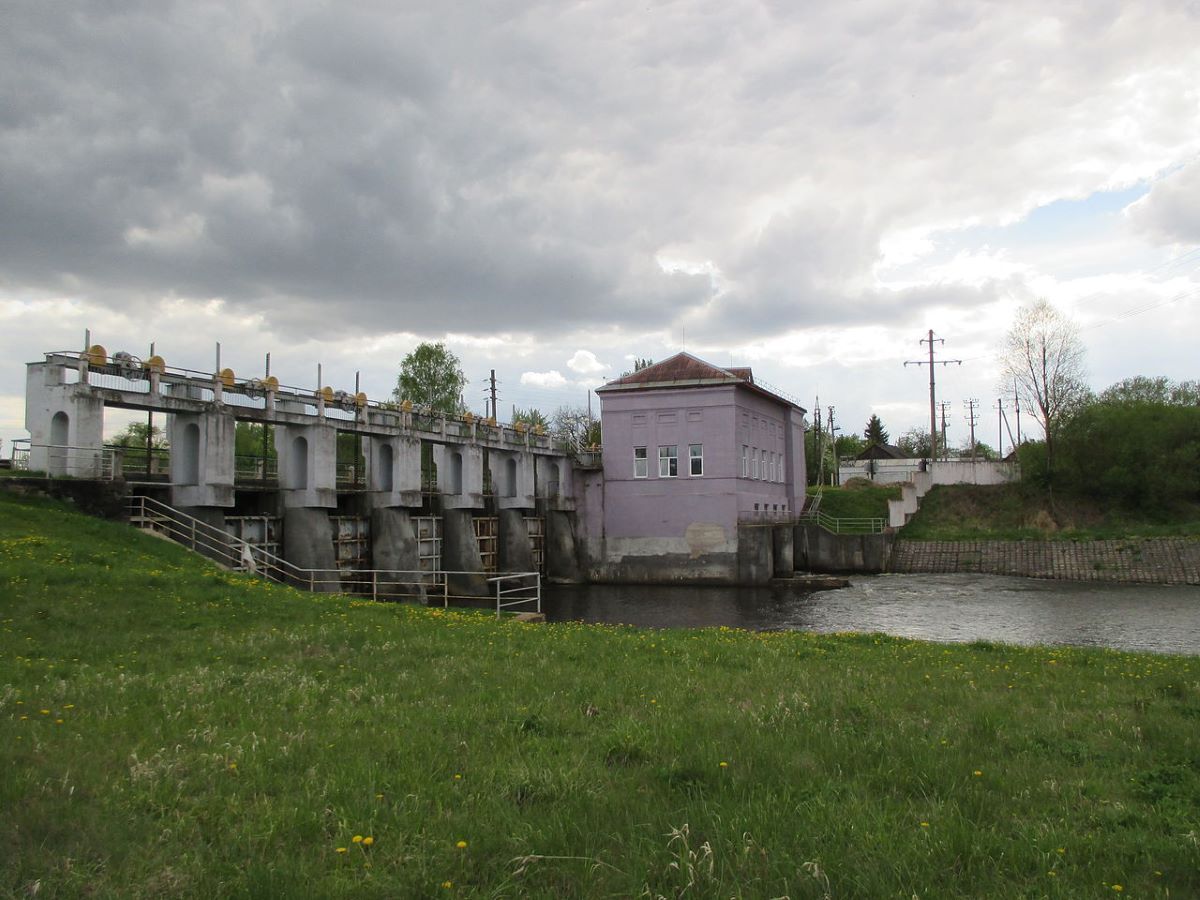 Small hydropower station in the village of Gezgaly, Dyatlovsky district of Grodno region on the Molchad River